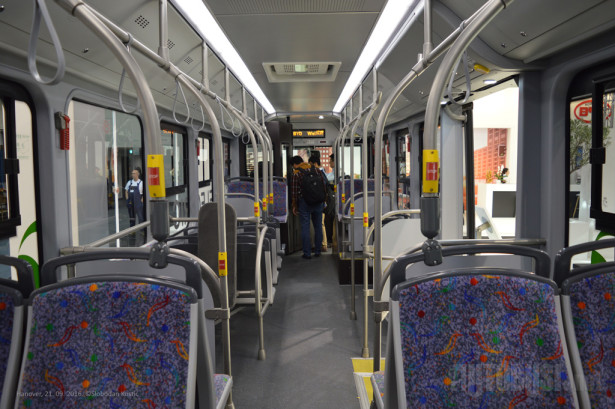 Zbog težine baterija, ovaj autobus može da primi samo 68 putnika.