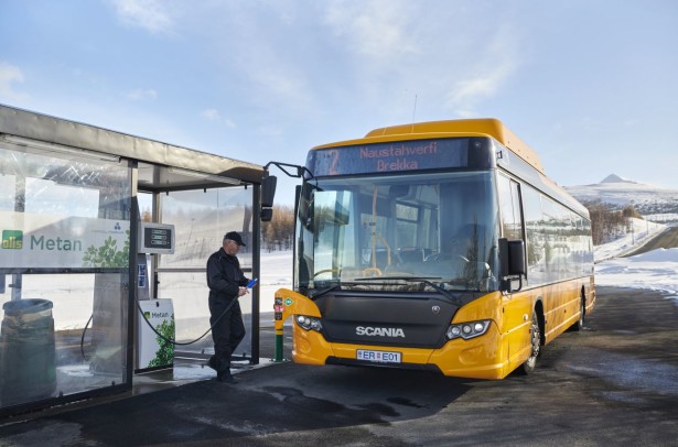 Scania Citywide LE 4x2, gas bus. Akureyri, Iceland Photo: Dan Boman 2014