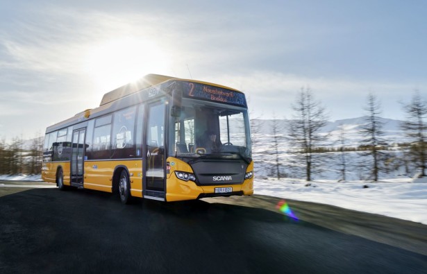 Scania Citywide LE 4x2, gas bus. Akureyri, Iceland Photo: Dan Boman 2014