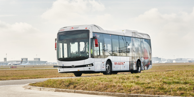 Električni BYD za briselski aerodrom
