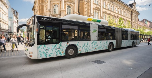Posebno brendirani gasni MAN autobusi deo kampanje o ekološki čistom prevozu. 