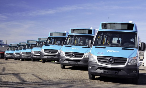 Deo flote minibusa MB Sprinter City 35 prevoznika Taneo
