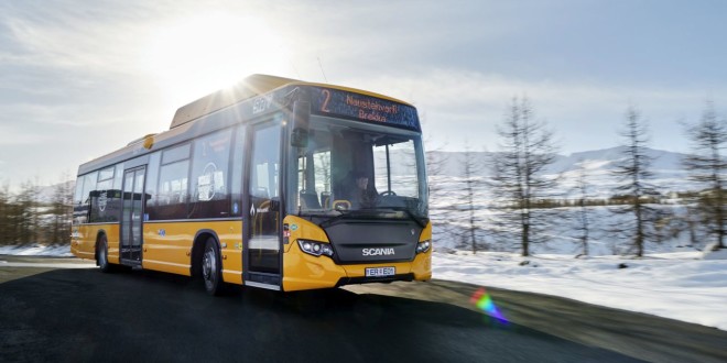 Scania na gas na Islandu